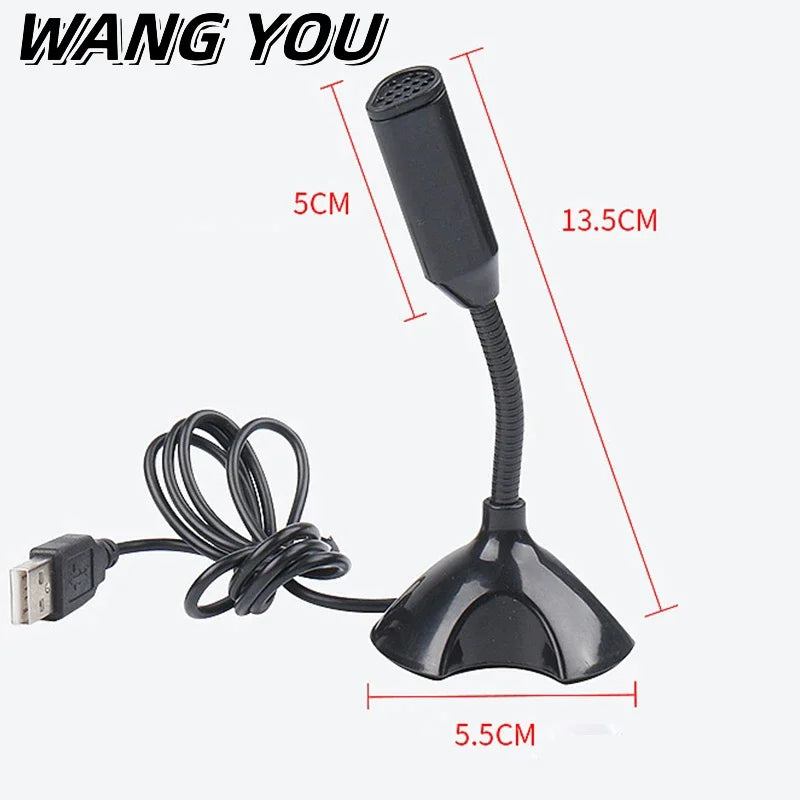 USB Microphone For Laptop And Computers Adjustable Studio Singing Gaming Streaming Mikrofon Stand Mic With Holder Desktop