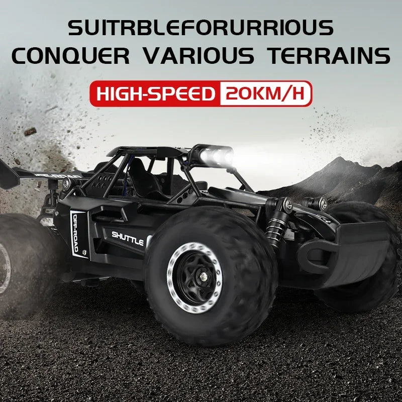 2.4GHz RC Car: High-Speed, Off-Road Climbing, LED Lights