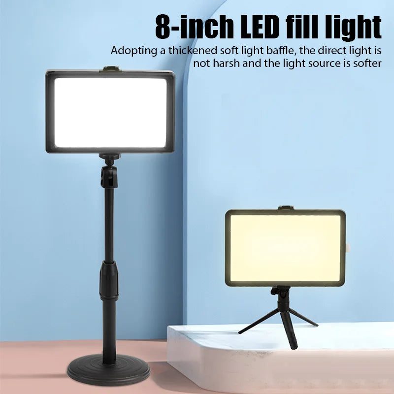 Photo Studio LED 3000K-6000 KMcoplus Video Fill Lamp Light Panel Photography Lighting for Live Streaming Youbube RGB Filter