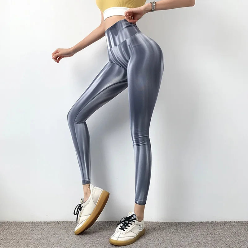 Sömlösa Yoga Leggings med hög midja för kvinnor