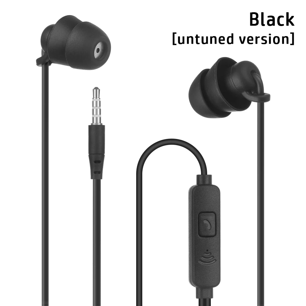 Sömnhörlurar In-Ear Headset Brusreducerande Sömnhörlurar HiFi 3,5 mm trådbundna hörlurar Mobiltelefon MP3 Sovhörlurar