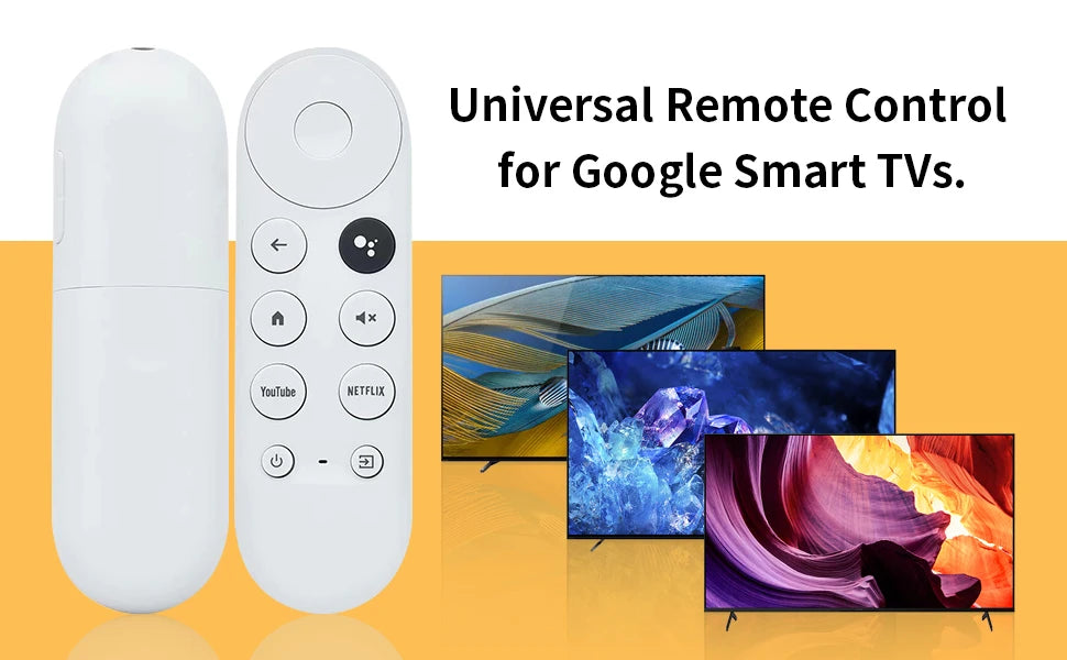 (ENDAST fjärrkontroll)G9N9N Ersättningsröstfjärrkontroll för Google Chromecast 4k Snow Streaming Media Player