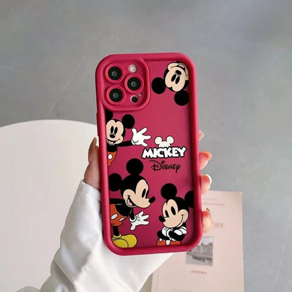 Disney Mickey Minnie Mouse Cute Silicone Phone Case