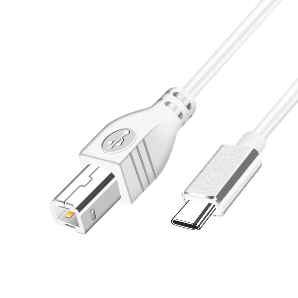 USB C-adapter till typ B typ C till USB B OTG MIDI-kabel för Android till elektroniskt musikinstrument MIDI Digital Piano Audio