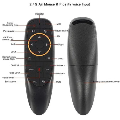 G10S Air Mouse Voice Remote Control 2.4G Wireless Gyroscope IR Learning for H96 MAX X88 PRO Android TV Box HK1