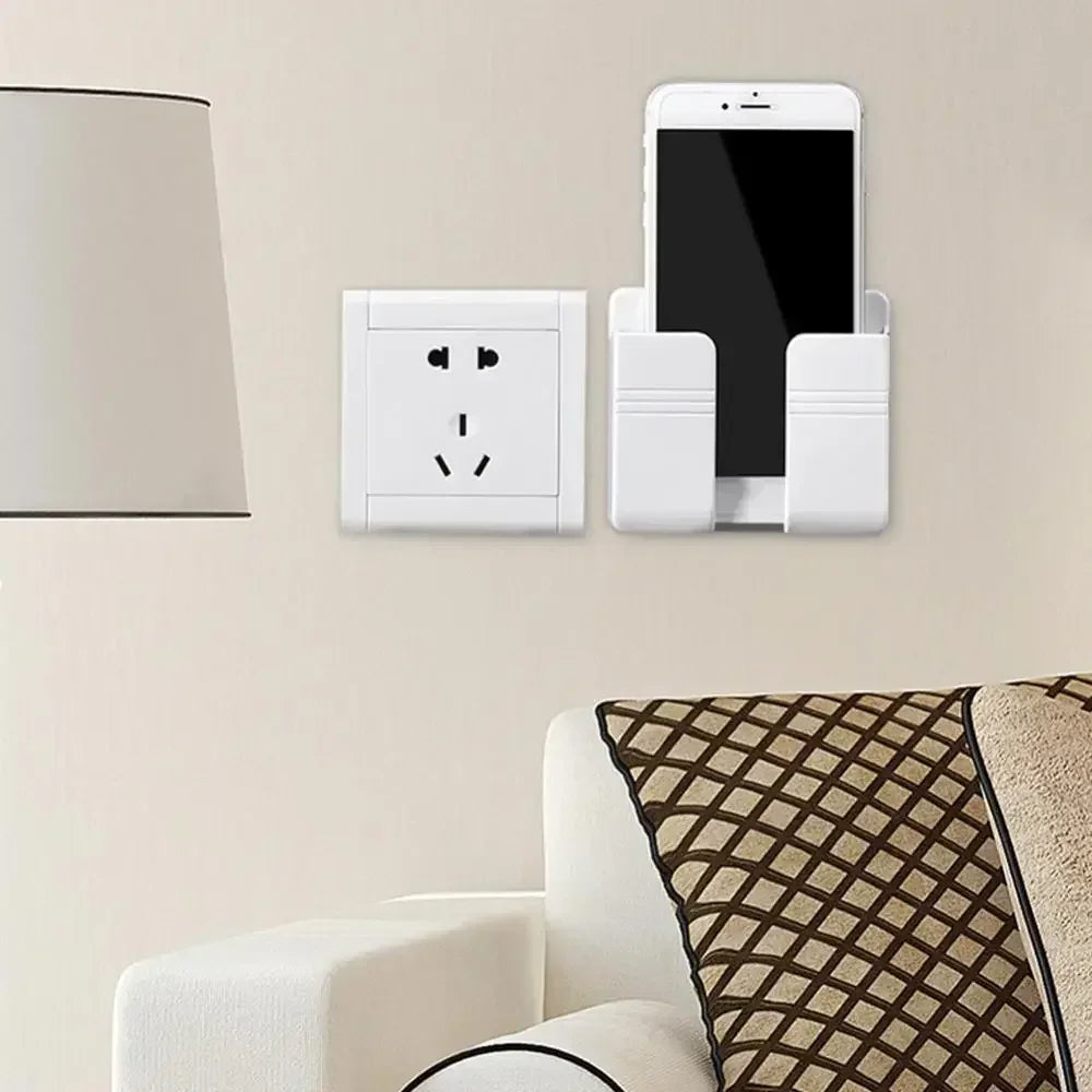 Wall mounted mobile phone holder adhesive mobile phone holder for bedrooms, living rooms, bathrooms, kitchens, and offices