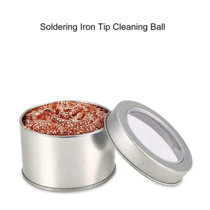 Copper Wire Cleaning Ball Iron Nibs Soldering Waste Absorption Iron Nib Cleaner De-Soldering Steel Wire Ball