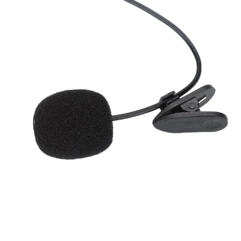 Clip-on Lapel Lavalier Microphone 3,5 mm Jack Gäller för högtalare Datorer och fordon Lavalier Microphone Dator Mic