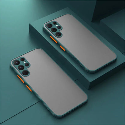 Matte Shockproof Bumper Hard Phone Case For Samsung Galaxy