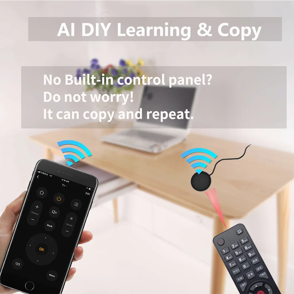 Tuya WiFi IR Remote 2PACK For Smart Home APP SmartLife Remote Control For TV AC Remote Works with Alexa Google Home Yandex Alice