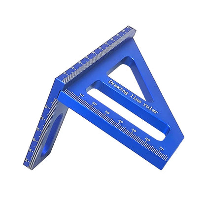 Carpenter Square -Woodworking Square Protractor Aluminum Miter Triangle Ruler 3D Multi Angle 45/90 Degree Layout Measuring Ruler