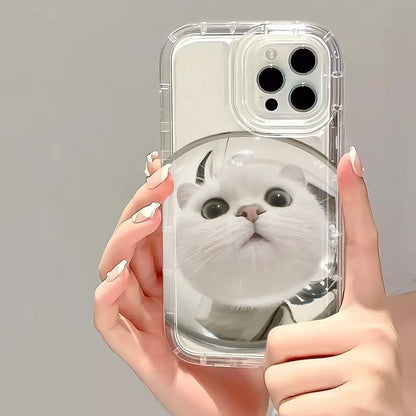 Transparent Phone Case for iPhone  – Cartoon Black Cat Shells Fundas For iPhone