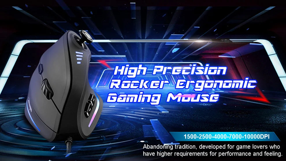 Sna Vertical Gaming Mouse Wired RGB Ergonomic Mouse