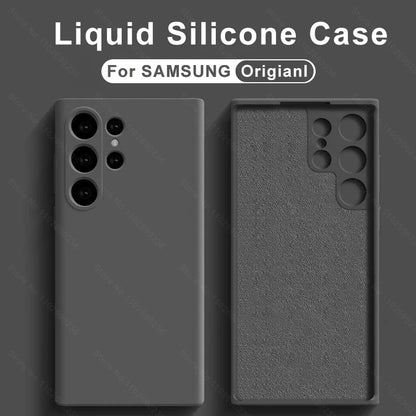 Original Liquid Silicone Case for Samsung Galaxy – Soft Back Cover