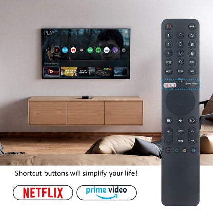 XMRM-19 360℃ Bluetooth Röstfjärrkontroll för Xiaomi Mi TV Android 4K P1 Q1 Smart TV Passar för L32M6-6AEU L43M6-6AEU L75M6-ESG