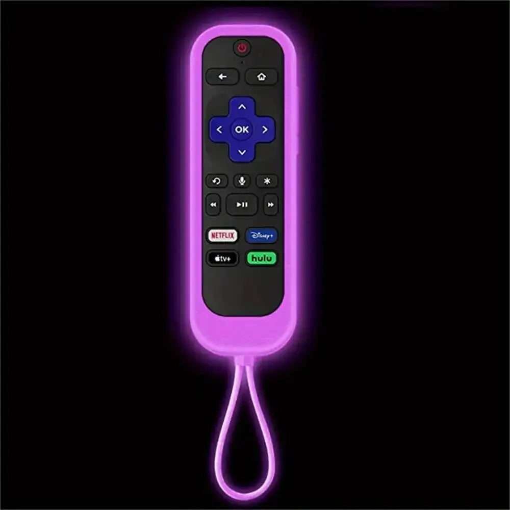 Fjärrkontrollfodral i silikon för Roku TV Remote / Roku Simple Remote / Roku Voice Remote (utan hörlursuttag)