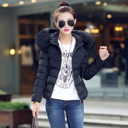 High-Quality Winter Parka with Artificial Raccoon Fur Collar