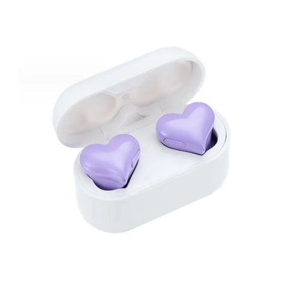 New Original Bluetooth Wireless Headphones Heart Shaped Earphones woman Earphone High Quality Heart Earbuds Girl Gift