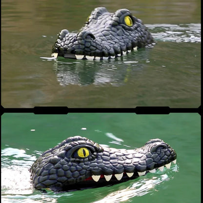 RC Boat Crocodile Head Remote Control High Speed Boat Kids Toys Boys Joke Alligator Decoy Pool Water River Game Spoof Party Gift