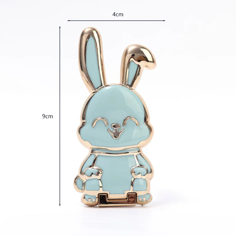 Bunny Finger Ring Holder Mini Pull Rod Phone Stand Universal Phone Fold Lazy Buckle Three-dimensional Back Sticker Pad Bracket