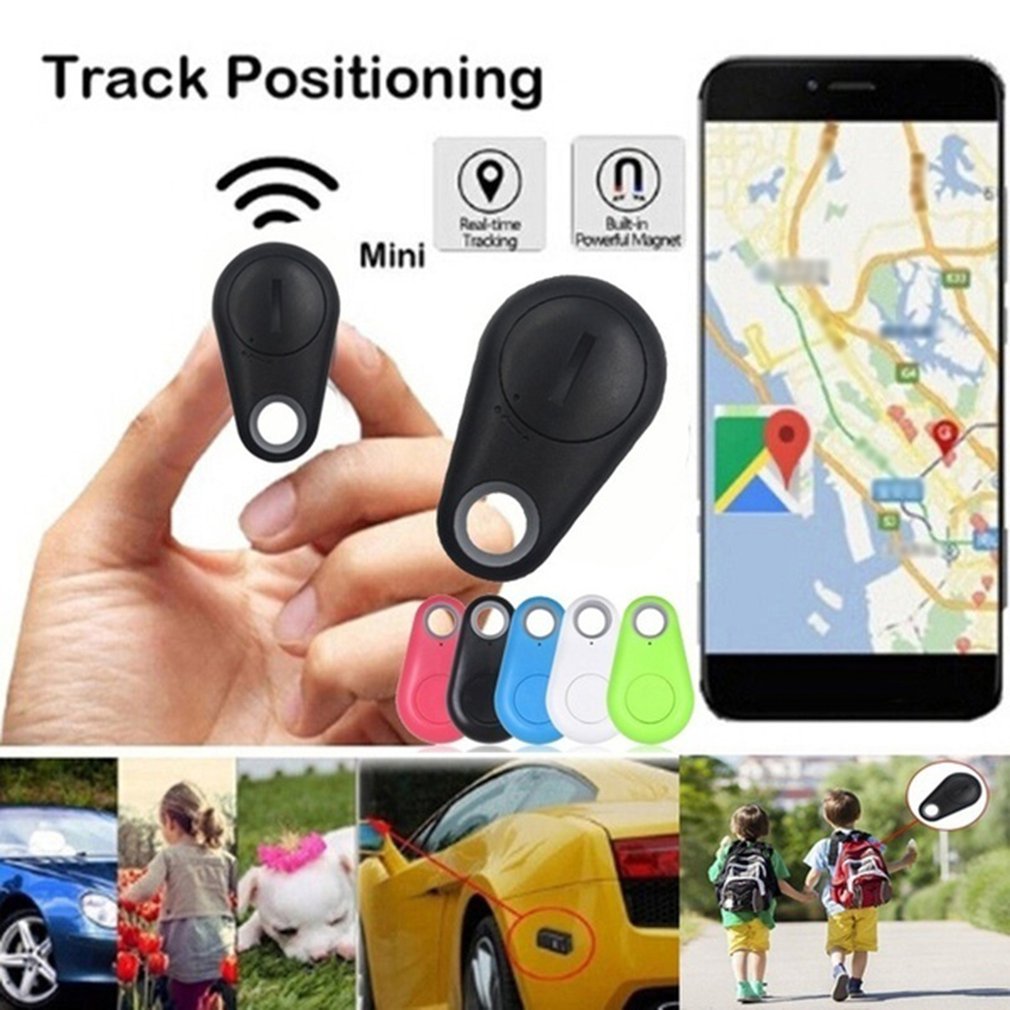 Mini Mode Smart Hund Husdjur Bluetooth 4.0 GPS Tracker Anti-förlorad larmtag Trådlös Barnväska Plånbok Key Finder Locator