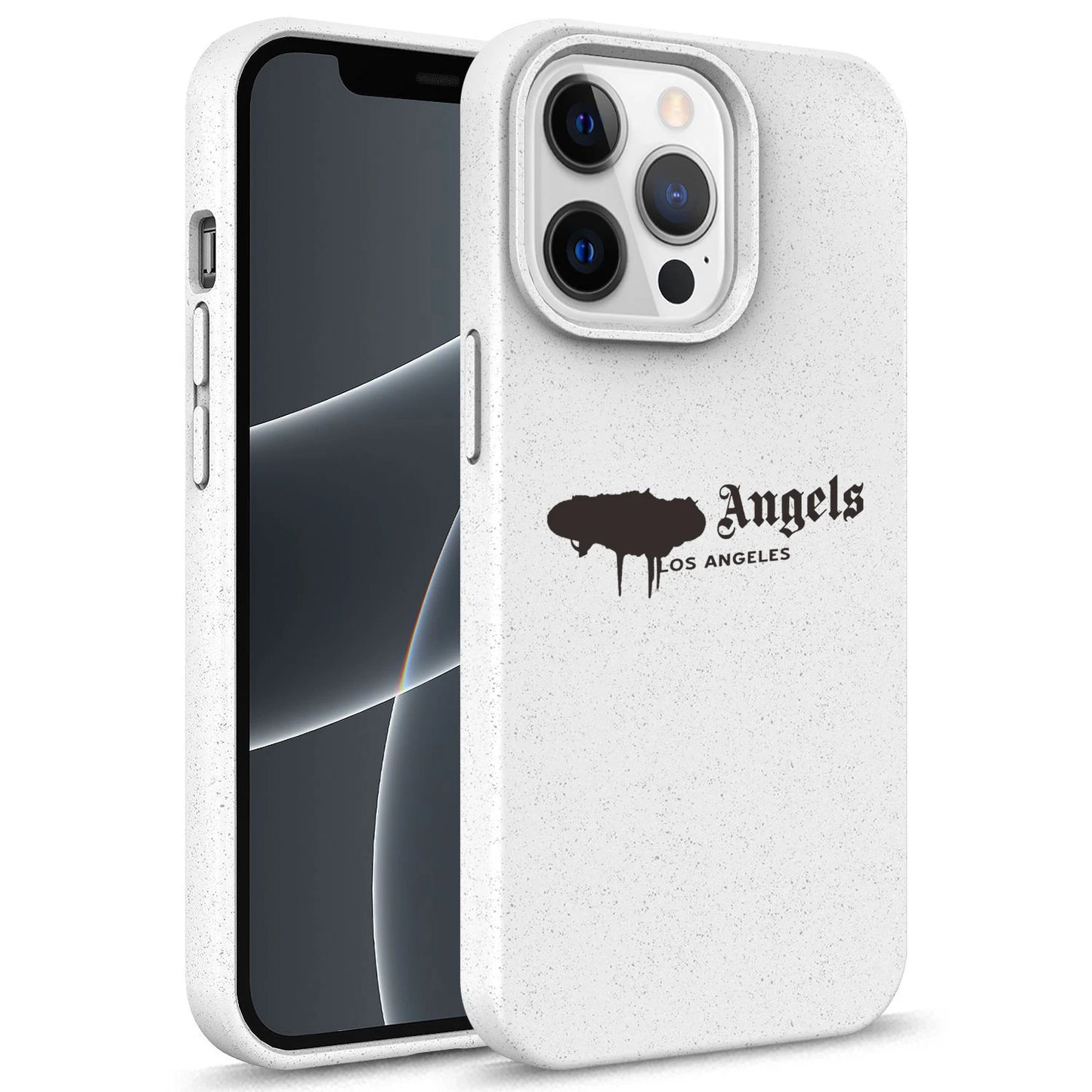 White Silicone Soft Case Angel high quality Phone Cover for iPhone