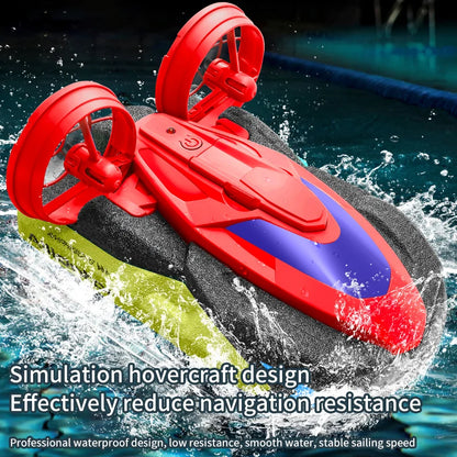 New S10 Water & Land 2 in 1 Remote Control High Speed Boat 2.4G Amphibious Hovercraft RC Drift Car Kids Toys Christmas Gifts