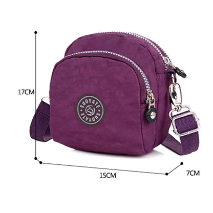 Women's Waterproof Nylon Crossbody Bag – Fashionable Y2K Chest Pack