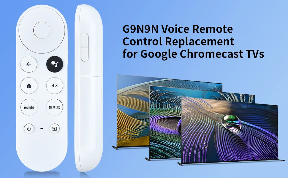 (Remote ONLY)G9N9N Replacement Voice Remote Control for Google Chromecast 4k Snow Streaming Media Player