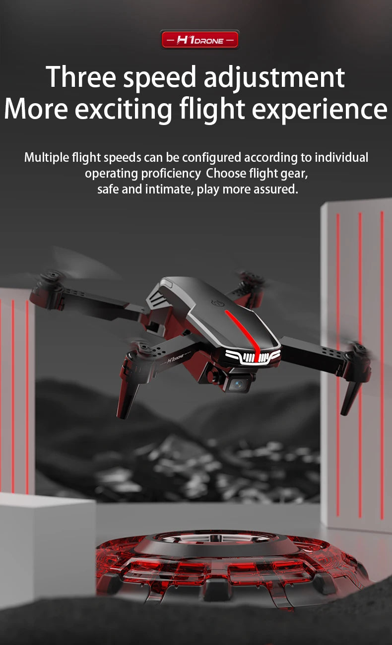 MHD H1 Drone Mini Folding Professionell Drönare med 4k kamera Dron Drone 8k Professionell RC Dual Camera Drone RC Quadrocopter Leksaker