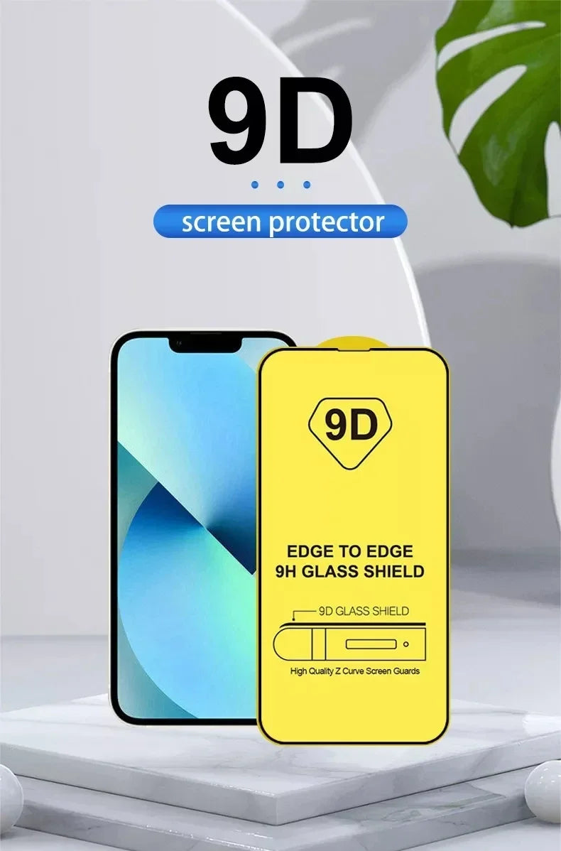 1-5 ST 9D Skärmskydd Härdat glas för IPhone 13 Pro Max