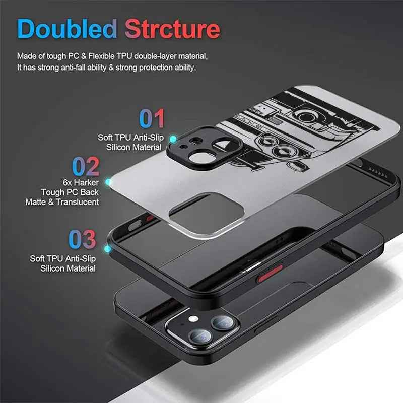 Sport Car Audi Cover Matte Phone Case for Samsung Galaxy