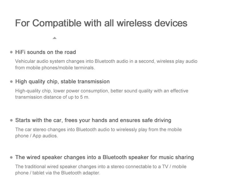 Bluetooth 5.0 Audio Receiver Car Kit 3.5MM 3.5 Jack AUX Auto Stereo Music USB Dongle Trådlös adapter för bilhögtalarförstärkare