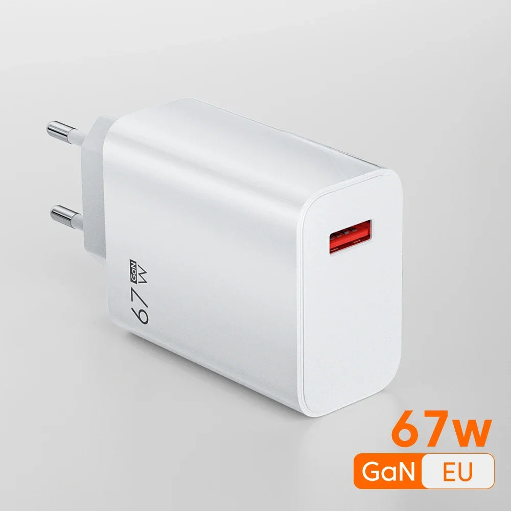 For Xiaomi 67W USB Fast Charger 6A Type C Cable Phone Power Adapter For Mi 12 11 POCO X5 X4 Pro Redmi Note9 10 11 Charging Line