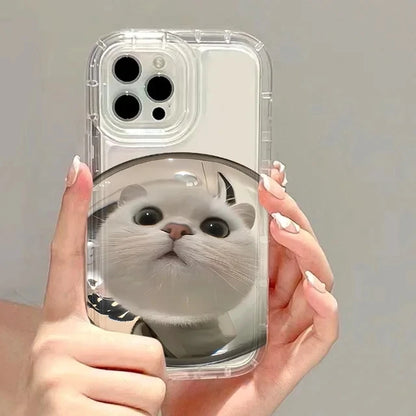 Transparent telefonfodral för iPhone – Cartoon Black Cat Shells Fundas för iPhone