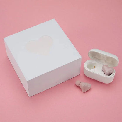 New Original Bluetooth Wireless Headphones Heart Shaped Earphones woman Earphone High Quality Heart Earbuds Girl Gift