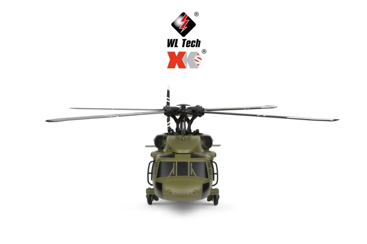 Weili's new K170 Black Hawk UH60L remote-controlled helicopter with four channels and four propellers brushless aircraft