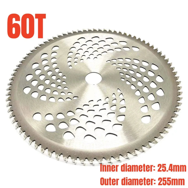 Durable 40/60/80 Teeth Mower Head, Blade Wood Mower Disc Fixed Four-Piece Set for Lawn Mower, Garden Weed Mower Parts