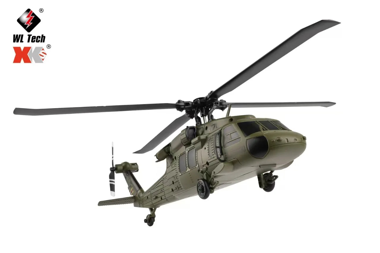 Weili's new K170 Black Hawk UH60L remote-controlled helicopter with four channels and four propellers brushless aircraft