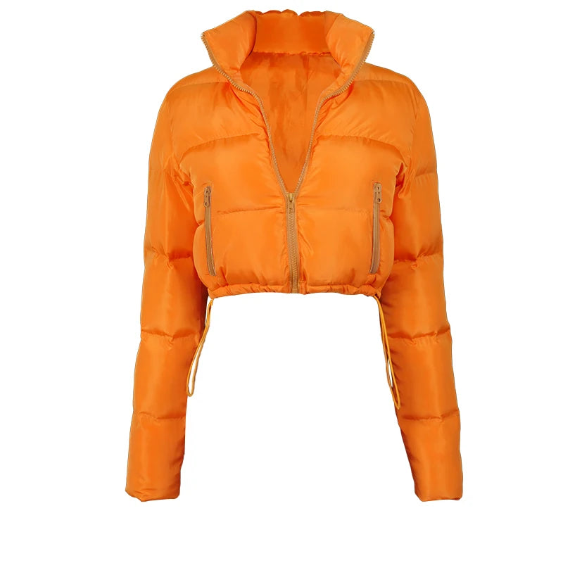 Women's Oversized Solid Color Down Jacket Bubble Style