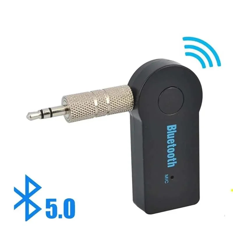 Trådlös Bluetooth 5.0 Transceiver Adapter 3,5 mm Bilmusik Audio Aux A2DP Headsetmottagning