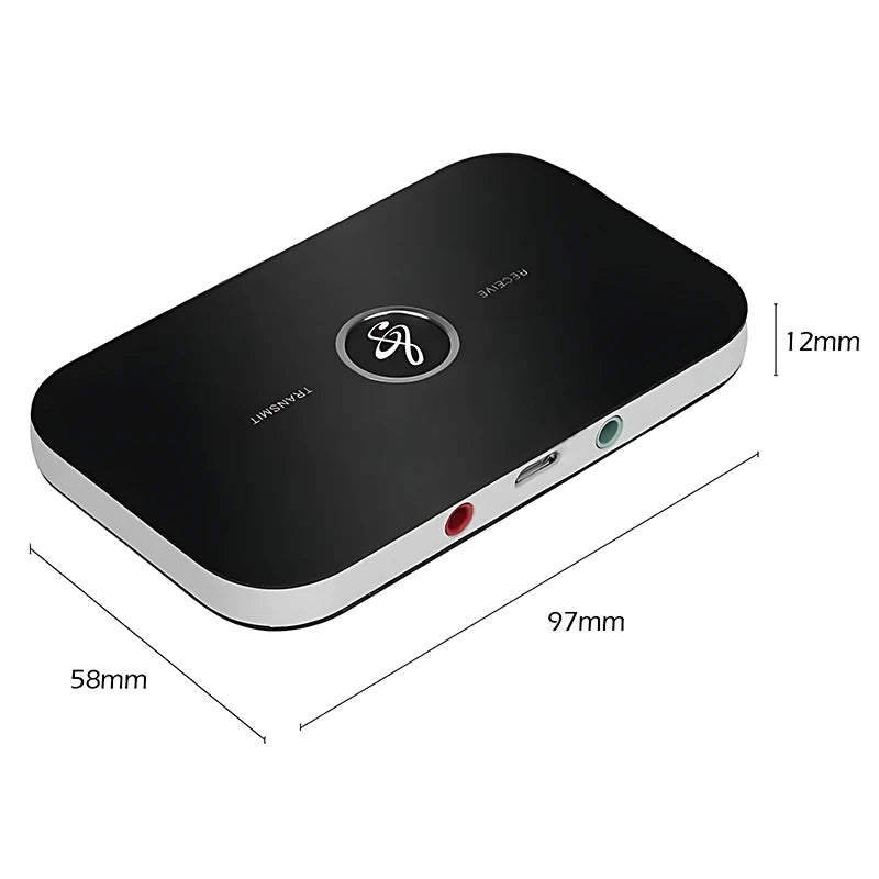 B6 2 IN 1 Bluetooth 5.3 Audio Transmitter Receiver 3.5mm AUX Jack RCA USB Dongle Musik trådlös adapter för bil PC TV Hörlurar