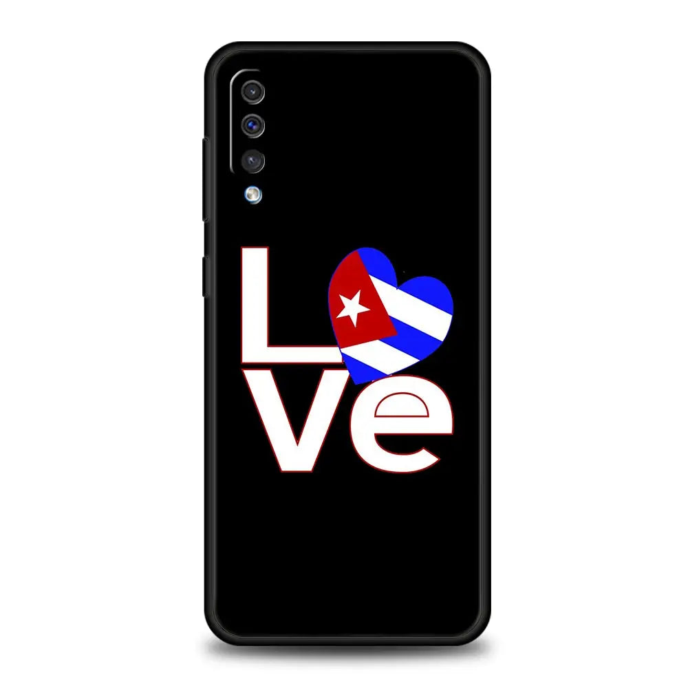 Cuba flag Art Case For Samsung A54 A34 A14 A52 A12 A50 A72 A20e A30 A02s A22 A32 5G A20s A70 A10s A40 A04 Silicone Phone Cover