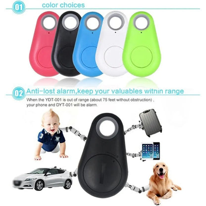 Mini Mode Smart Hund Husdjur Bluetooth 4.0 GPS Tracker Anti-förlorad larmtag Trådlös Barnväska Plånbok Key Finder Locator