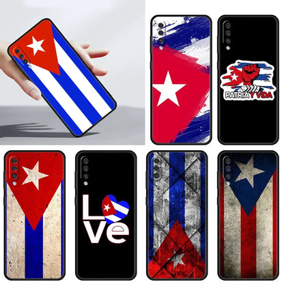 Cuba flag Art Case For Samsung A54 A34 A14 A52 A12 A50 A72 A20e A30 A02s A22 A32 5G A20s A70 A10s A40 A04 Silicone Phone Cover