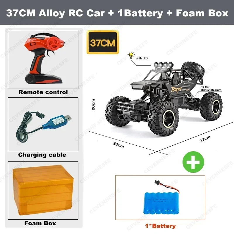 Nya 4WD RC-bilar terrängfjärrkontroll Buggy Truck Racing Drift med LED-ljus RTR-fordon för barnleksakspresenter