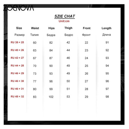 ZOENOVA  Women Thick Velvet Jeans Fleece  Warm Korean Fashion High Waist Skinny Elastic Pants Jean Casual Legging Winter 2023