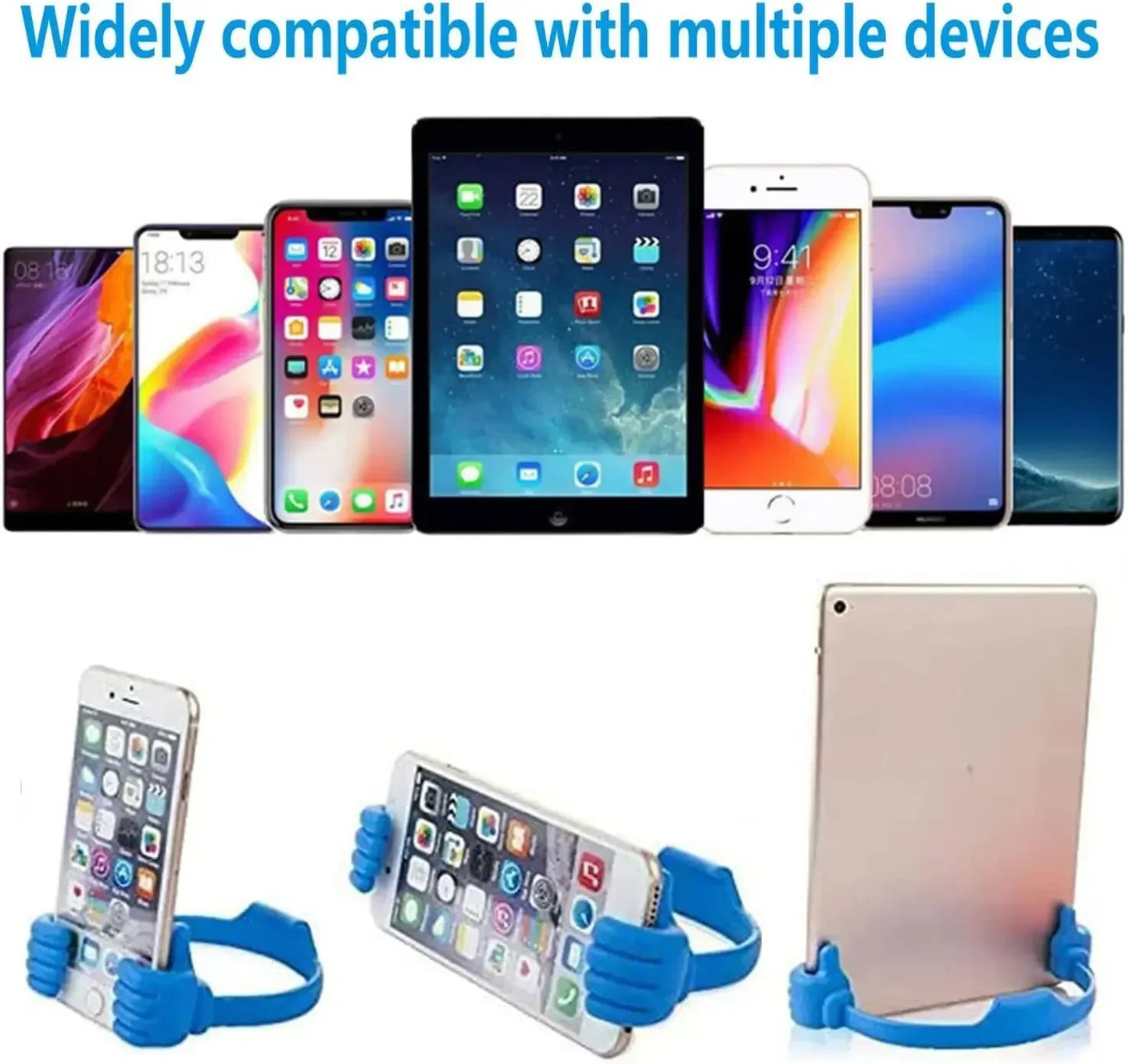 Bärbar tummen upp Hållare för mobiltelefonställ Lazy Desk Universal Flexibel Tablett Smartphone Stand Hållare för iPhone Samsung Xiaomi