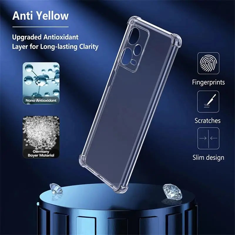 Luxury Clear Shockproof Case for Xiaomi Redmi Note 10 5G