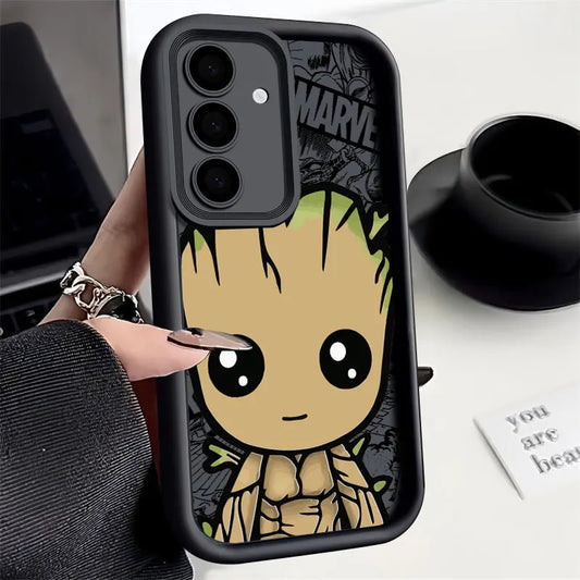 Phone Case For Samsung Galaxy S24FE Cute Marvel Catoon Shockproof Back Cover Deadpool